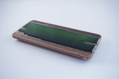 Sabiyū Hiwa Nagashi 8. 5-Sun'naga Sara Ceramic Sushi Plate