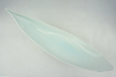 Kyōka Seihakuji Sasa-gata Kōdai Zensai Sara Ceramic Serving Sushi Plate