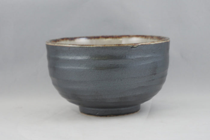 Metallic Black Ceramic Bowl