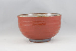 Red Ceramic Donburi Bowl