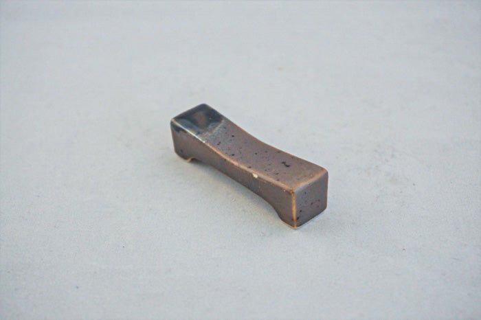 Brown Ceramic Chopstick Rest
