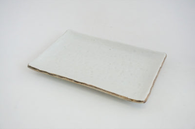 Soba Shino Chōkaku Sara Ceramic Rectangular Serving Plate