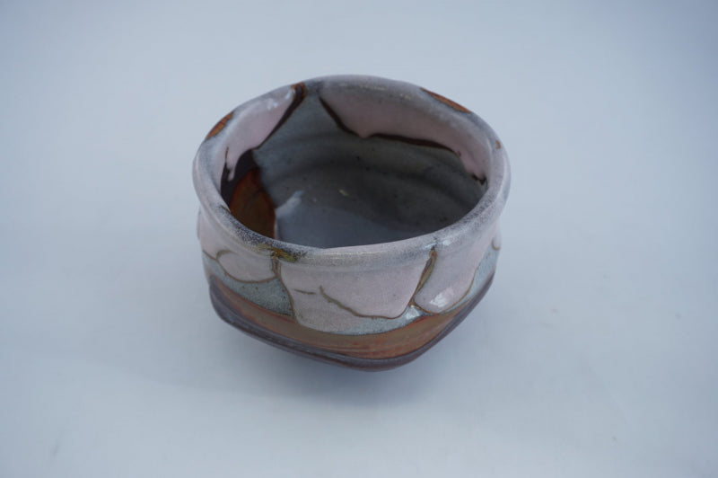 Tokusen Matcha Wan Shino Pink Asaake Sakura Kawa Ceramic Matcha Bowl