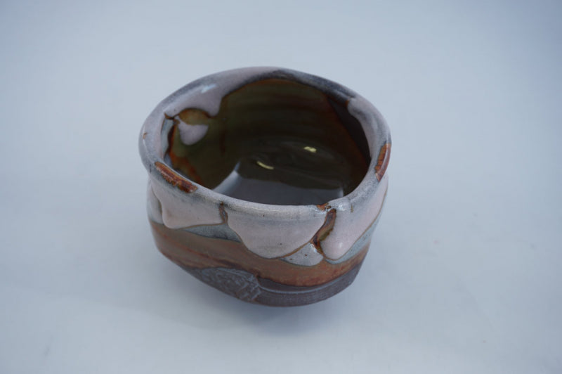 Tokusen Matcha Wan Shino Pink Asaake Sakura Kawa Ceramic Matcha Bowl