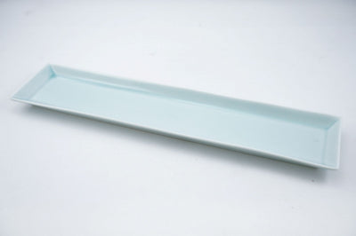 Seihakuji 32cm Rimu Chō Kaku Surimupurēto Ceramic Sushi Plate