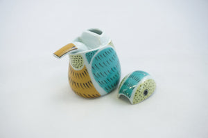Nishiki Kingfisher Ceramic Shirutsugi Sauce Container