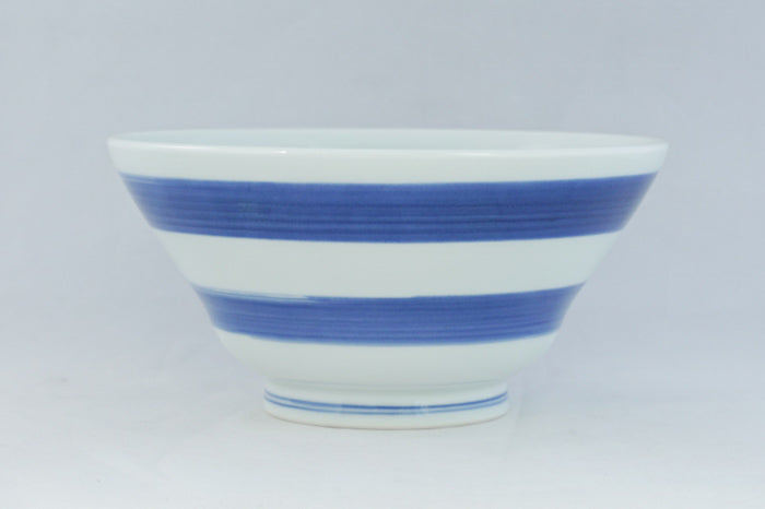 Blue Brush Ceramic Donburi Bowl