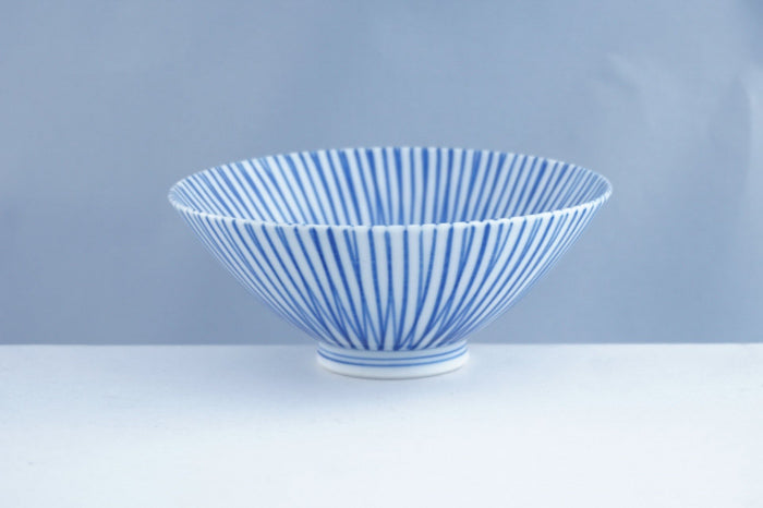 Blue Stripe Ceramic Bowl