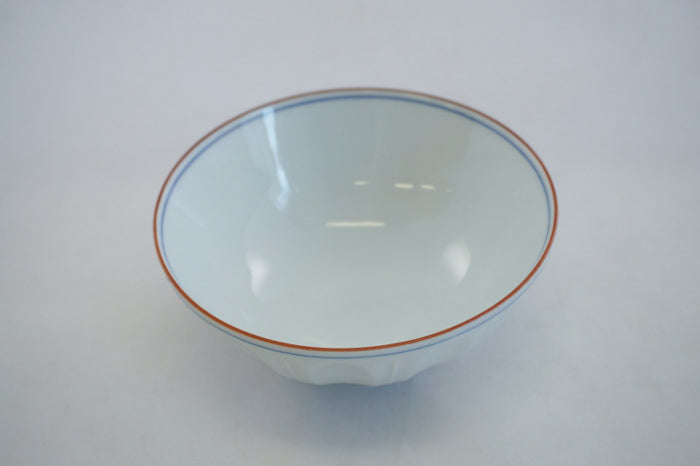 Kushime Kodai White Ceramic Rice Bowl