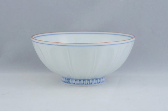 Kushime Kodai White Ceramic Rice Bowl