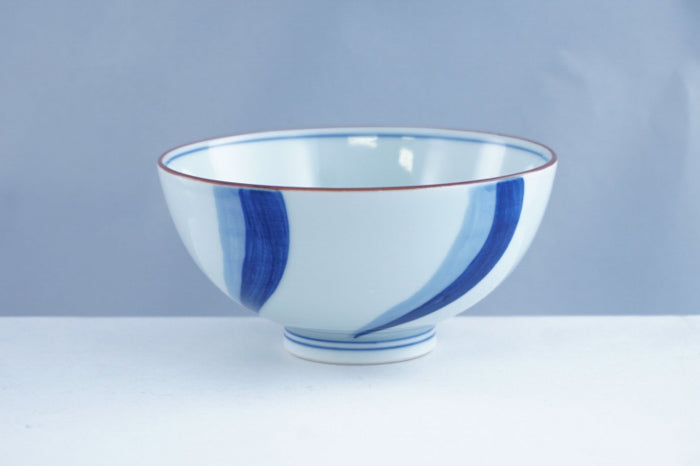 Water Flow Design Ceramic Rice Bowl