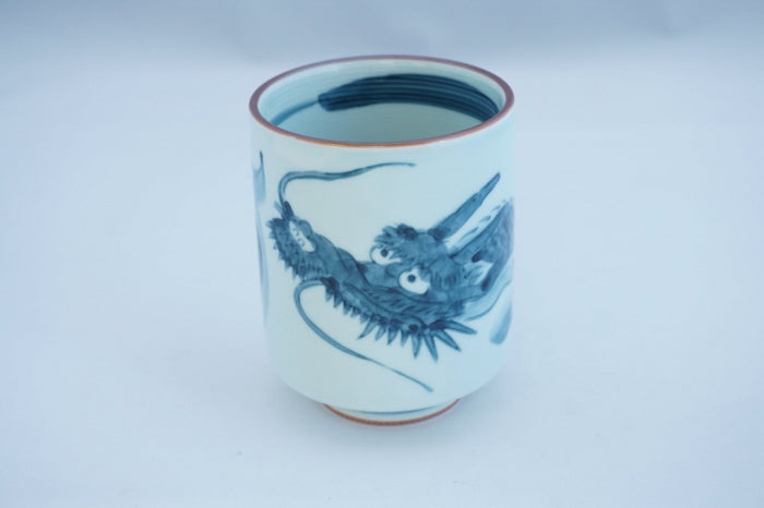 Sometsuke dragon design ceramic tea cup