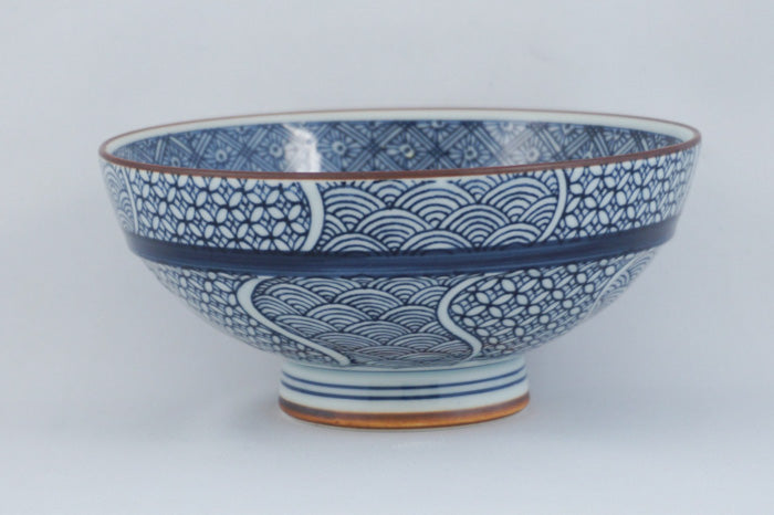 Jimonori Traditional Pattern Ceramic Rice Bowl
