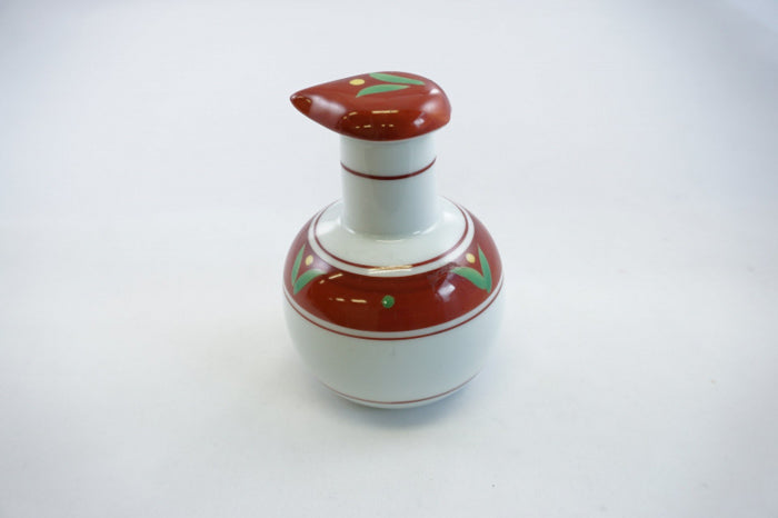 Red Retro Ceramic Sauce Container