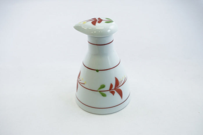 Red Flower Ceramic Sauce Container