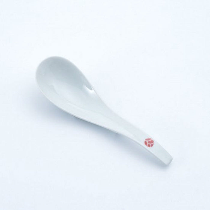 Shumebuki Red Sprouting Ramen Renge Ceramic Spoon