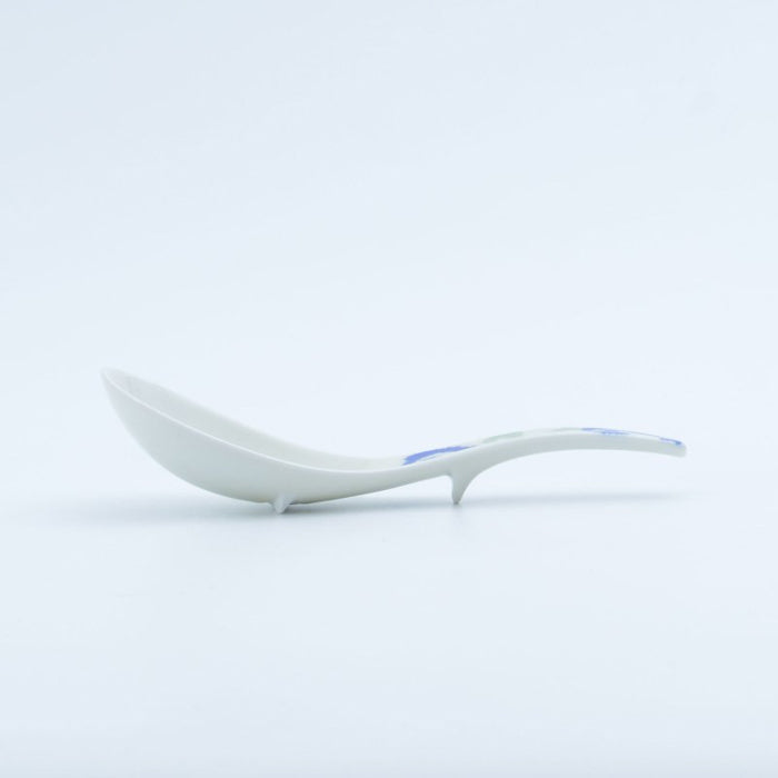 Blue Karakusa Ceramic Ramen Renge Spoon