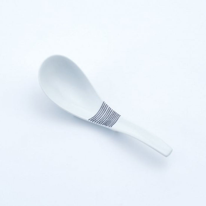 Black Gosu Pigment Zogan Ramen Renge Ceramic Spoon