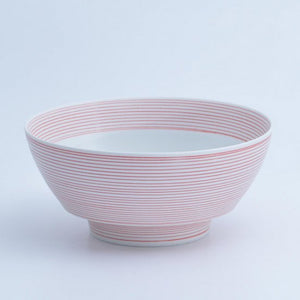 Red Gosu Pigment Ceramic Ramen Bowl