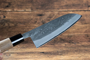 Blue Carbon Steel Santoku Knife