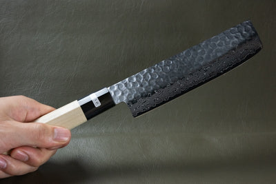 Hammered Damascus Vegetable Knife