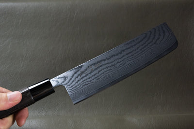 Damascus Vegetable Knife 165mm WalnutHandle