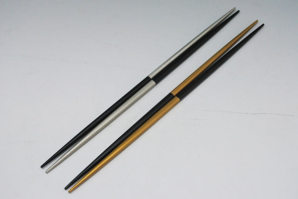[For serving] Wooden Ichimatsu Rikyu Chopsticks 27cm