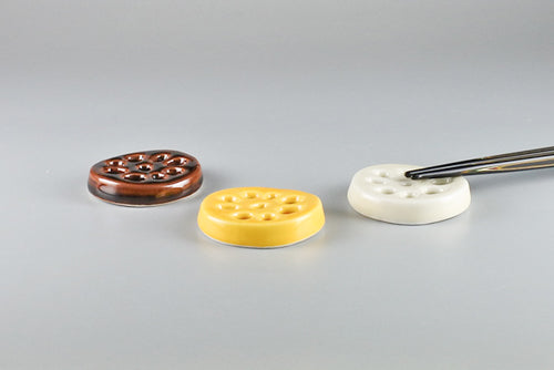 Handmade Ceramic Chopstick Rest - Lotus Root