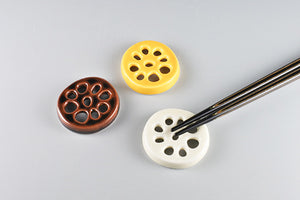 Handmade Ceramic Chopstick Rest - Lotus Root