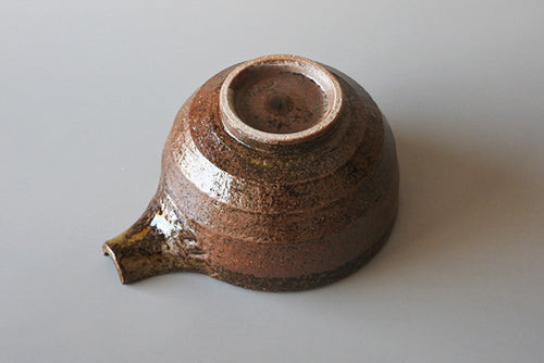 Ceramic Bizen Style Katakuchi Cold Sake Serving Vessel - Ninja