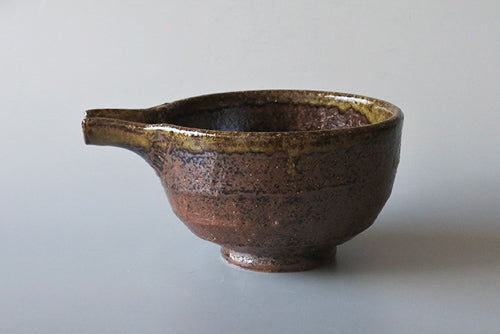 Ceramic Bizen Style Katakuchi Cold Sake Serving Vessel