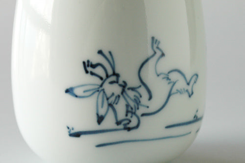 Chojugiga Ceramic Cold Sake Serving Vessel