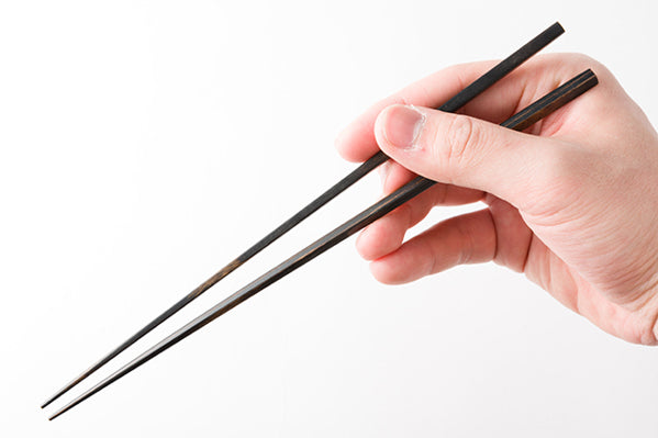 Black Wood Thin Chopsticks 23.5cm