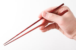 Red Wood Thin Chopsticks 23.5cm