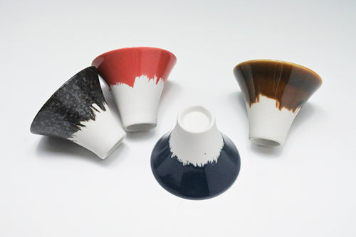 Mt Fuji Ceramic Sake Cup