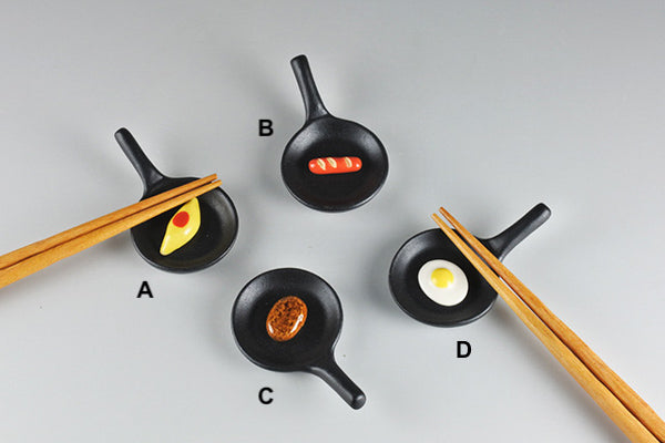 Handmade Ceramic Chopstick Rest - Cast Iron
