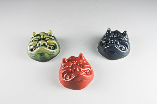 Smiley Face and Demon Ceramic Sake Cup