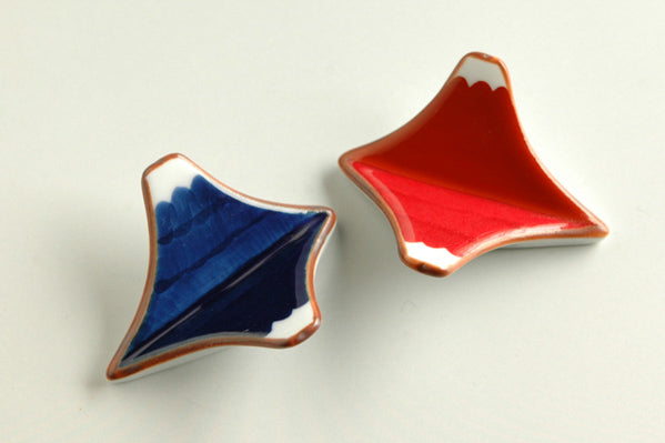 Arita Ceramic Mt Fuji Chopstick Rest