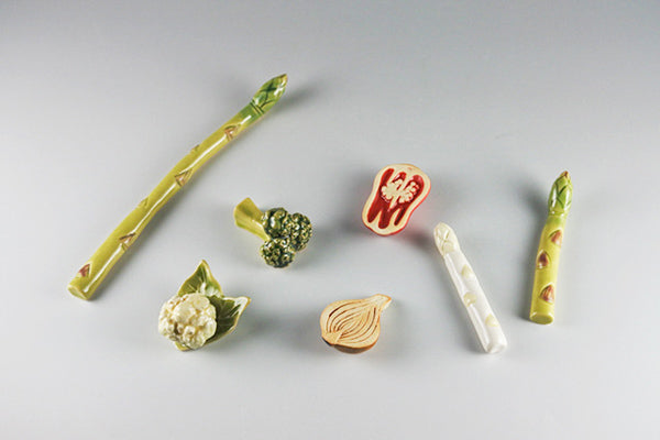 Handmade Ceramic Chopstick Rest - Vegetable