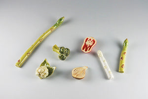 Handmade Ceramic Chopstick Rest - Vegetable