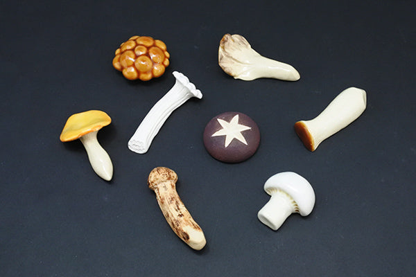 Handmade Ceramic Chopstick Rest - Mushroom