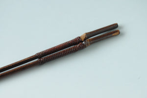 [For serving] Dark Bamboo Chopsticks 30cm