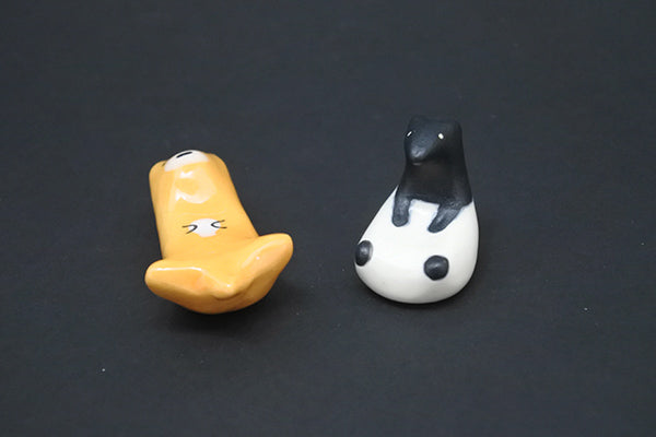 Handmade Ceramic Chopstick Rest -  Sea otter/Tapir