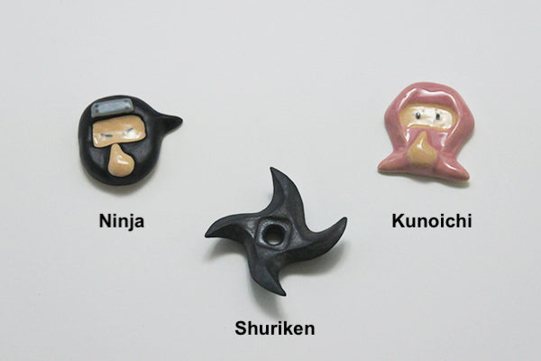 Handmade Ceramic Chopstick Rest - Ninja - Ninja Kitchen Market