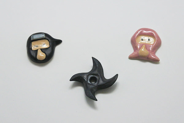 Handmade Ceramic Chopstick Rest - Ninja