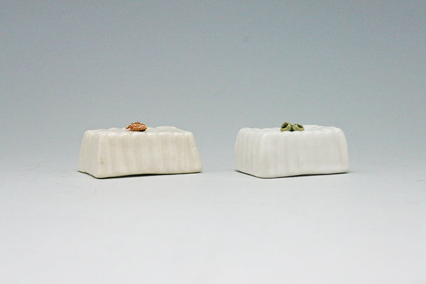 Handmade Ceramic Chopstick Rest - Tofu